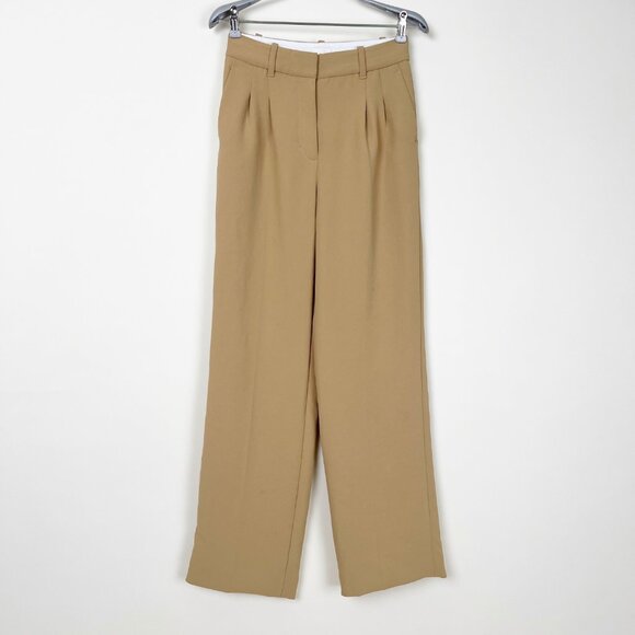 Wilfred Effortless Anyway Pants Pleated High Rise Wide Straight Leg Trousers - 0 - Picture 5 of 12